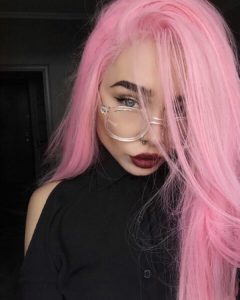 cabello rosa chicle bubblegum _1